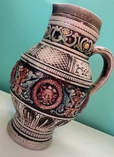 Geritz Gerz West Germany Wine Pitcher Pottery Stoneware  
