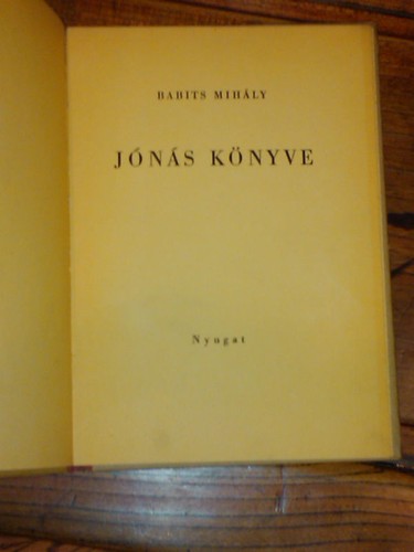 Mihály Babits "Jonas Konyve" 1947 Numbered ed. RARE!! - Picture 4 of 6