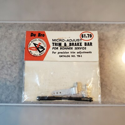 Du-Bro Micro Adjust Trim & Brake Bar #TB-1 RC Boat Airplane Vintage Model Parts