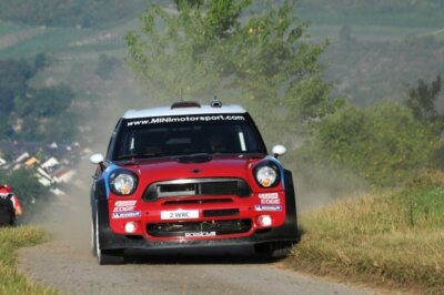 Kris Meeke (GBR) Mini John Cooper Works on the shakedown stage 2011 Old Photo 2