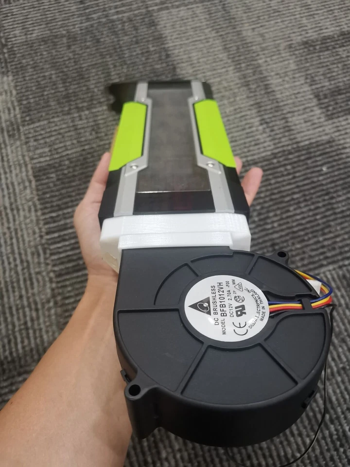 Nvidia Tesla P40 24GB GPU GDDR5 PCIE Graphics Accelerator Card with Cooling Fan - Bild 2 von 4