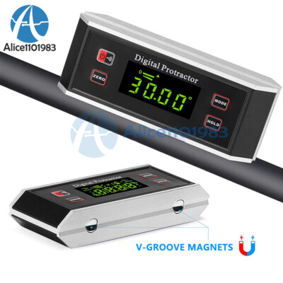 Digital LCD Inclinometer Level Box Protractor Angle Finder Bevel Gauge 4*90°