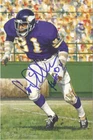 Carl Eller Autographed Minnesota Vikings Goal Line Art Card HOF 04 Blue 11141