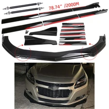 For Chevrolet Impala Front Rear Bumper Lip Spoiler Splitter Body Kit Side Skirt