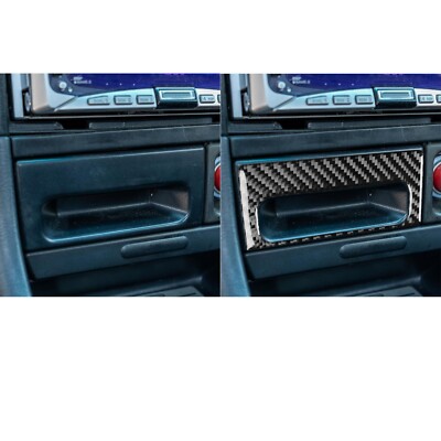 Real Carbon Fiber Center Console Ashtray Panel Cover For Acura