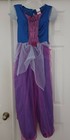 🌸 Girl's L Genie Jumpsuit Dress Up Costume 10-12 Blue Pink Jasmine Halloween — photo 4