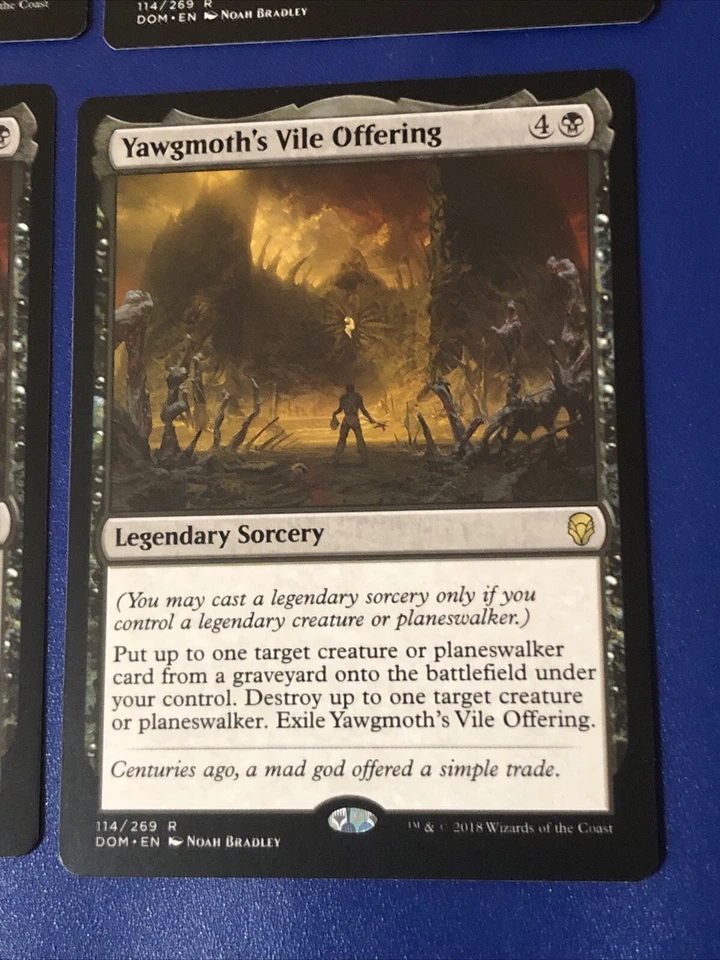 Yawgmoth’s Vile Offering X4 Dominaria Ex+ Condition See Pics Front Back - Image 2 of 4
