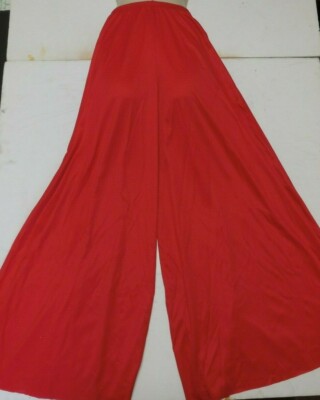 PRAISE LITURGICAL DANCE Palazzo Pants Red Ladies Size Praisewear NWOT
