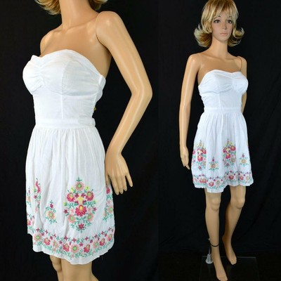 white gauze sundress