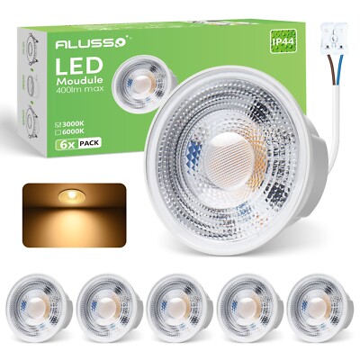 LED Modul flach Leuchtmittel GU10 230V MR16 5W nd für Einbaustrahler Lampe Set