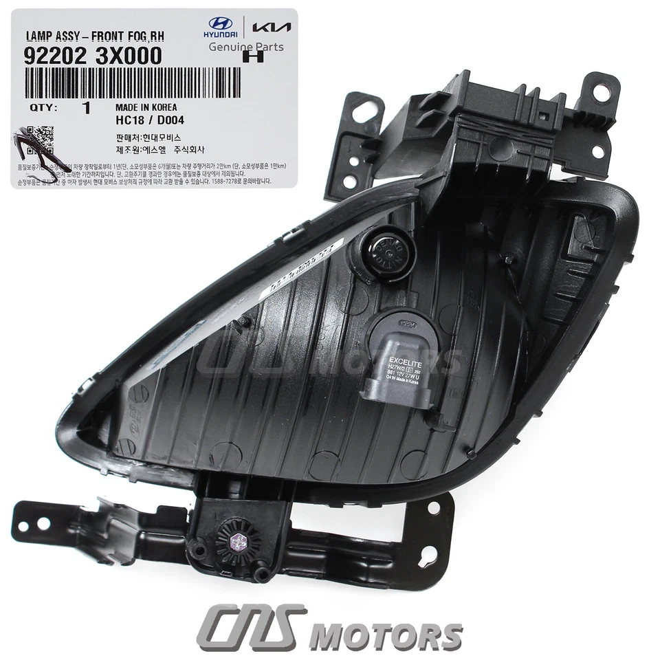 GENUINE Fog Lamp Light PASSENGER for 2011-13 Hyundai Elantra OEM 922023X000⭐⭐⭐⭐⭐ Foto 3 de 4