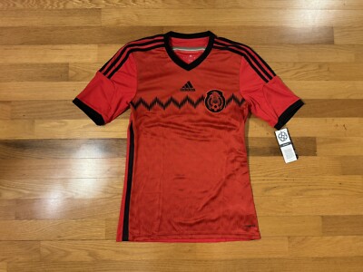 New S Adidas Mexico Away 2014/15 World Cup Jersey Kit Red D88547