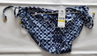 Tommy Bahama Mare Navy Cowrie Rev String Bikini Size M/M