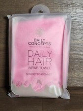 Daily Concepts Your Hair Wrap Towel Pink Anti-Frizz Quick Dry New Sealed