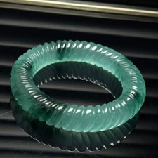 Certified Natural AA Burmese high Ice screw Jade jadeite Bracelets Bangle 60mm