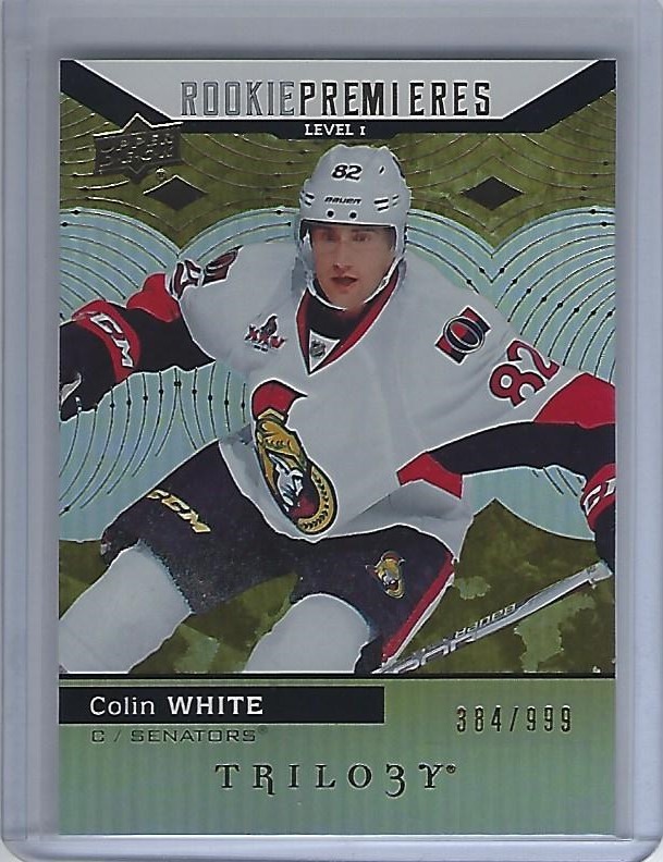 2017-18 Upper Deck Trilogy #55 Colin White Rookie Card 384/999 