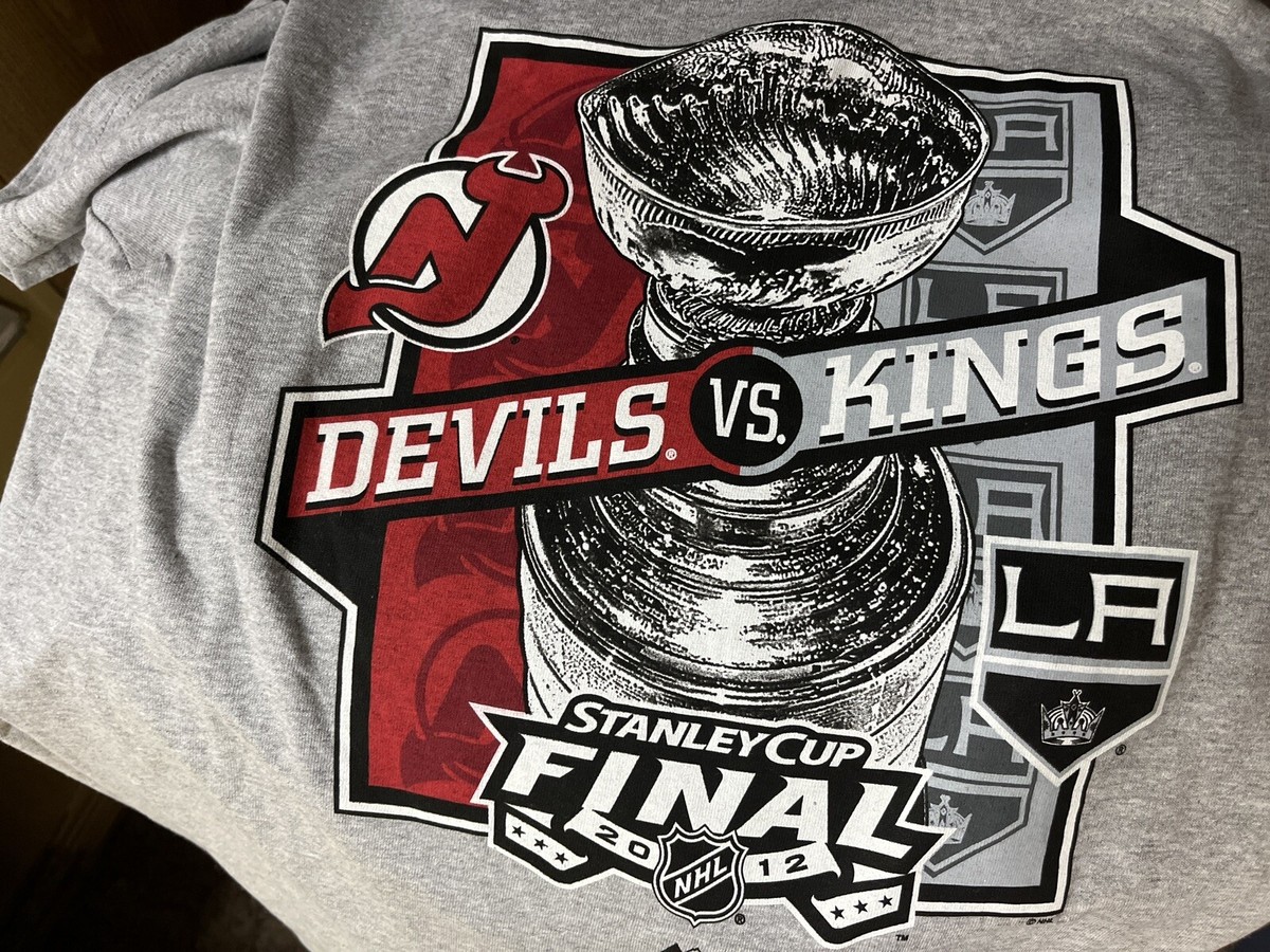DEVILS vs KINGS 2012 Stanley Cup FINALs NHL HOCKEY T-SHIRT Size
