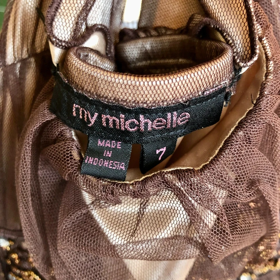 Vestido My Michelle Niñas 7 Brillante Fiesta/Vacaciones - Talla 7 Foto 4 de 4