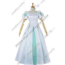 The Little Mermaid Cosplay Princess Ariel Dress Costume White Formal Dress