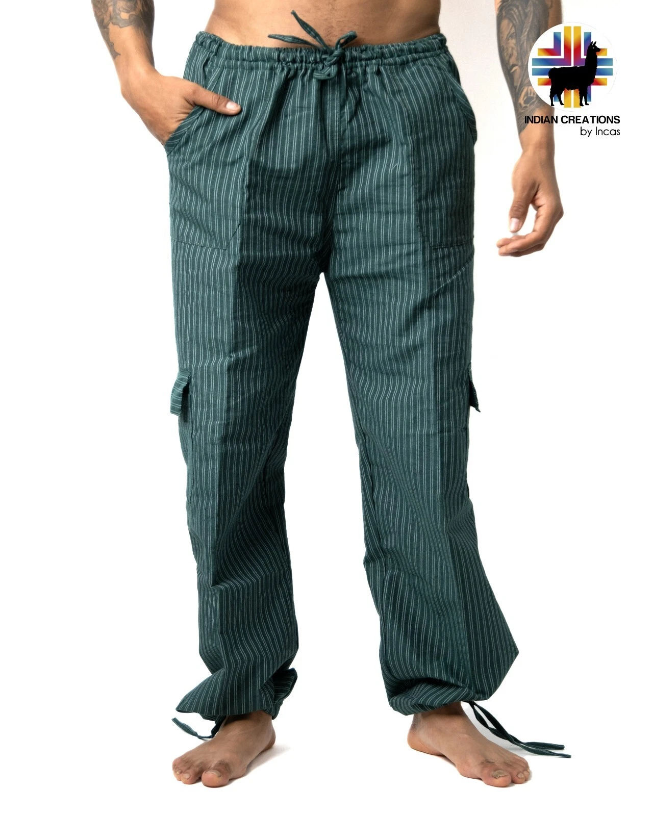 Boho Cotton Pants. Hippie Style Pants.
