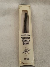 Trader Joe's seasonal 2 bourbon vanilla beans one pack Madagascar BBE 11.30.26