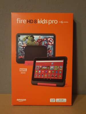 Amazon Fire HD 8 Kids Pro  12. Gen 2024 | 32GB | Blaugrün Löwen Marvel | NEU OVP