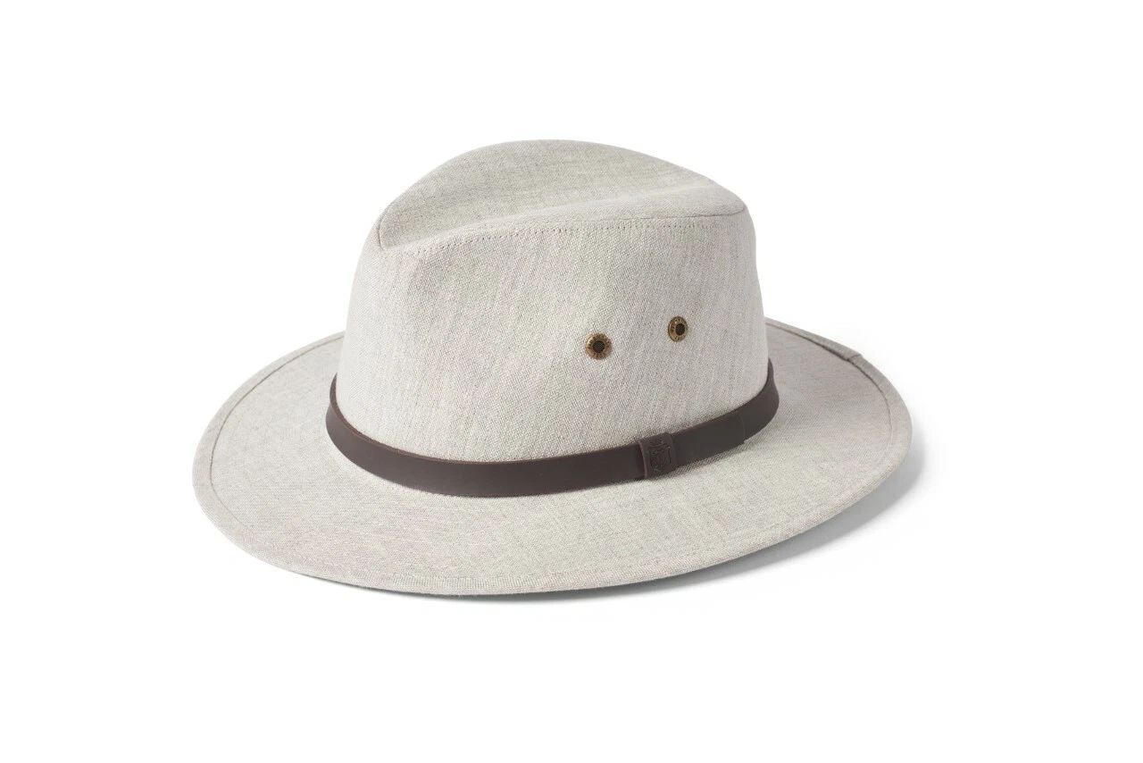 Failsworth Irish Linen Hat Classic Fedora Safari UPF Rating 40+ New Sale £42.50.