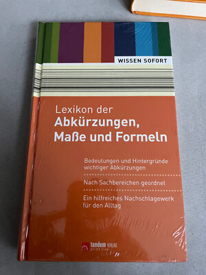 Lexikon der Abkürzungen Maße und Formeln Wissen Sofort Tandem Verlag