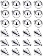 Prjndjw 25Pcs 14G 16G Replacement Balls internal thread  Externally Threaded...