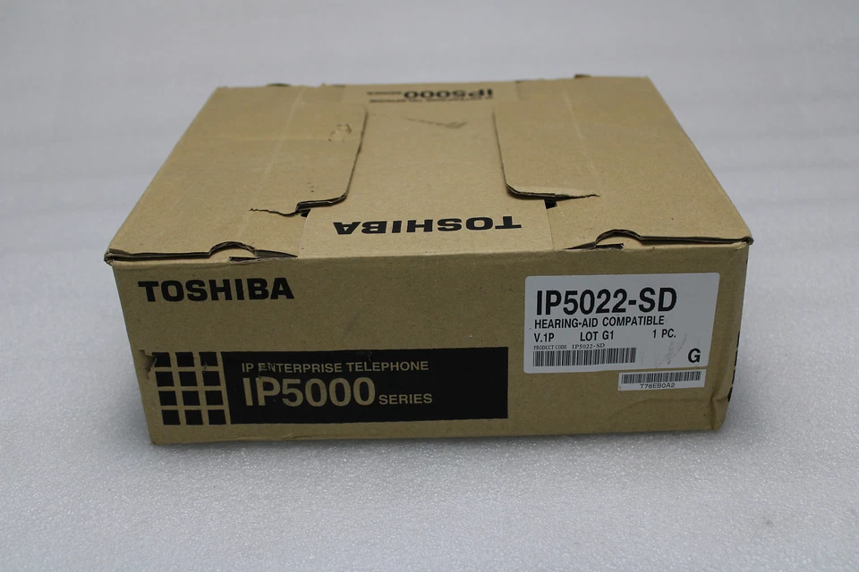 Toshiba IP-5022-SD IP 5000 Series 10 Button Display IP Black Speakerphone NOB - Image 3 of 4
