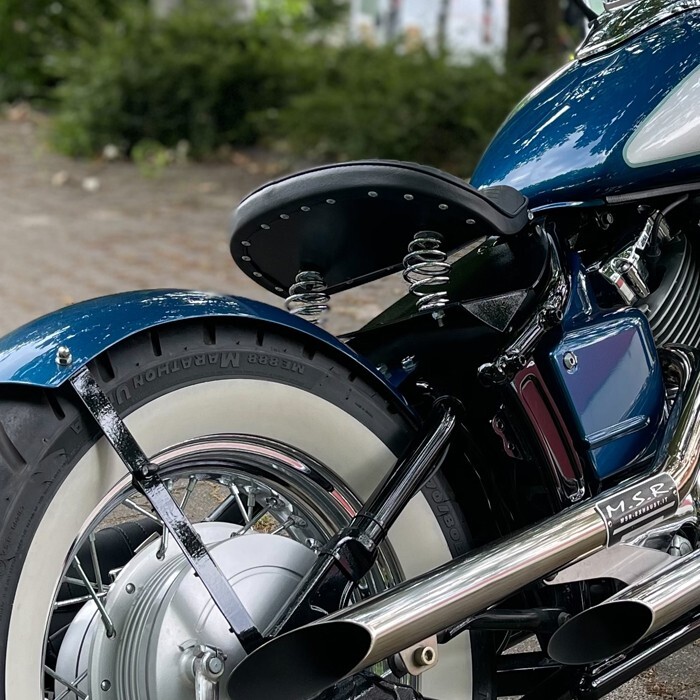 Heckfender-Set Stahlblech -round - Yamaha XVS 650 Custom +Classic In