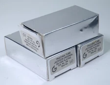 3x Gilbert Surgical #150 Jackson Trachea Tube Size 10 Silver Plated Stainless