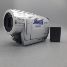 Sony Handycam DCR-DVD506E Handheld DVD Camcorder Silver Tested