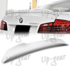 For 2011-2016 BMW 5-Series F10 F18 W-Power Pearl White Rear Trunk Spoiler Wing