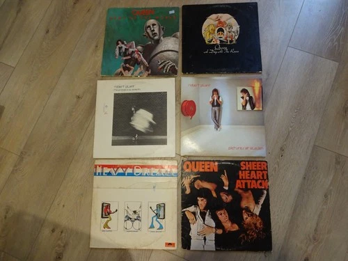 Lot of 6 vinyl record albums Classic Rock Queen, Cream, Robert Plant