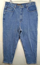 Vintage Route 66 Relaxed Blue Jeans Sz 20 Mom High Rise Heavy Denim 36x30