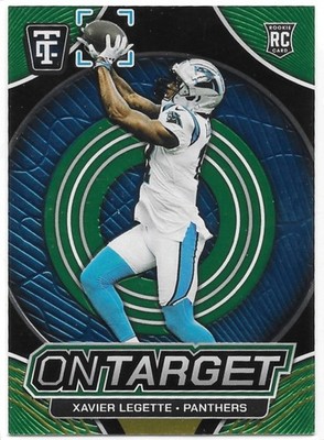 2024 Totally Certified - On Target Xavier Legette #8 Mirror Neon Green 016/299