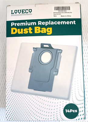 New LOVECO 14-Pack Premium Dust Bags for Roborock Q Series Vacuum Cleaners