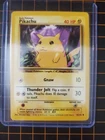 PIKACHU 58/102 Base Set Pokemon TCG WotC With Top Loader