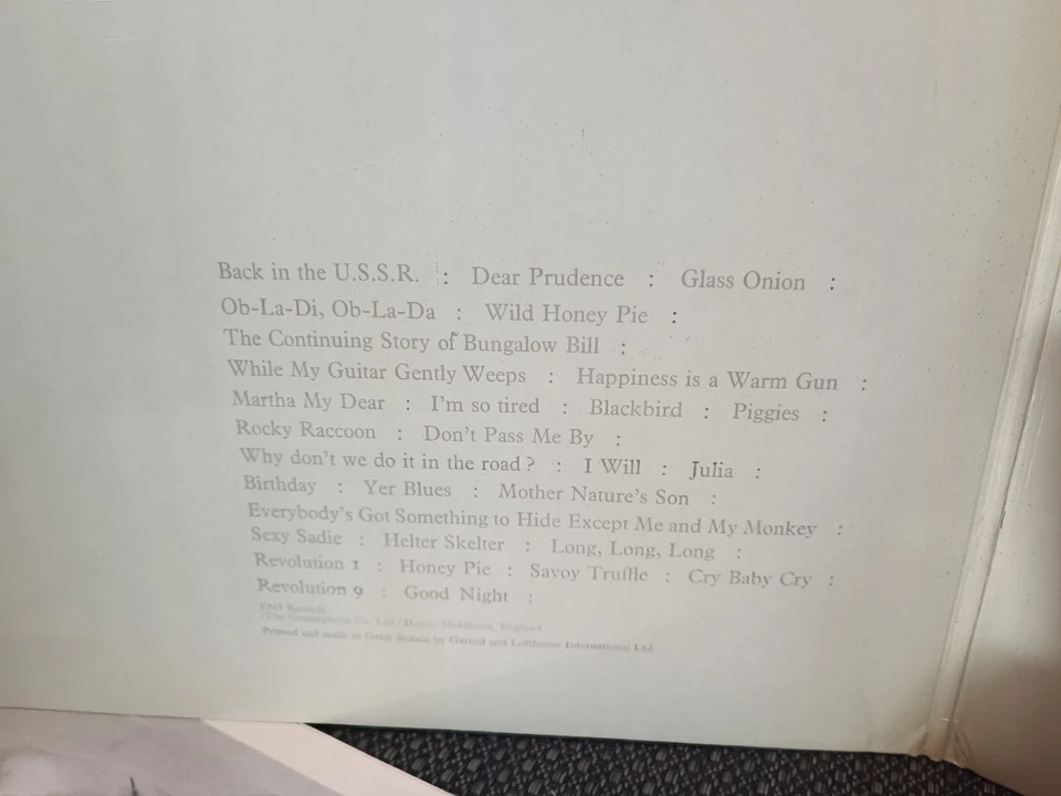 The Beatles Schallplatten DoLP  Poster White Album  Apple Nr. 0427025 - Bild 3 von 4