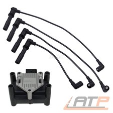 ZÜNDSPULE + ZÜNDKABELSATZ FÜR VW LUPO 6X 6E 1.4 NEW BEETLE 9C 1.6 99-00