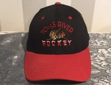 Authentic TOMS RIVER (NJ) Blackhawks Hockey Club Hat Cap, Fitted size S-M