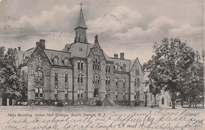 South Orange NJ Seton Hall College University Campus Main Bldg Vtg Postcard K2