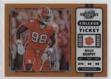 2023 Chronicles Draft Picks Contenders Optic Orange Prizm Myles Murphy #17 11dm