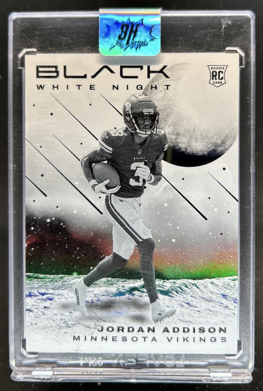 2023 Panini Black Jordan Addison White Night RC Rookie #WN-21 Vikings