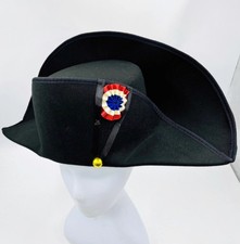 2024 Napoleon French Captains Bicorne Hat Cosplay Woolen Caps Accessories Gift