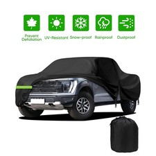 Pickup Truck Car Cover Outdoor Rain Dust Uv Protector Black For Ram 1500 2500