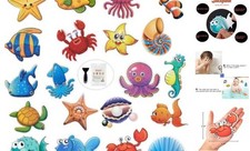 Bathtub Non Slip Stickers,20 PCS Cartoon Sea Creatures Anti-Slip Shower