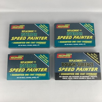 4 X EZ Paintr Simple Solutions Speed Painter Replacement Pads Interior Rough