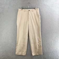 Eddie Bauer Pants Mens 35x30 Relaxed Fit Straight Leg Zip Fly Casual Khaki